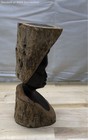 Vintage Makonde Hand Carved Ebony Wood Bust Sculpture African Art 9  Unsigned