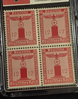 Third Reich Wwii Nazi German Nsdap Swastika Eagle Stamp Block Nsdap W Slab Case