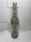 Glass Bottle For Decorating Or Crafts 12 25    Tall Clear Raised Design