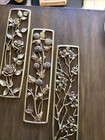 Set Of 4 Vtg Syroco Mcm Seasons blooms 1960 Wall Plaques J1160 J561 J461