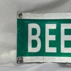 Beechdale Av  Road Sign Metal Green   White 28  X 6 75  Double Sided