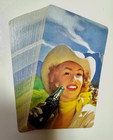 Vintage Coca Cola Advertising Playing Cards 1951 Western Cow Girl Complete Deck