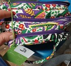 Vera Bradley Multicolor Floral Fabric Makeup Bag Pouch  Zipper  Handle