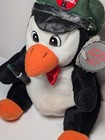 1997 Coca-cola Penguin Bean Bag Plush W Tags Soda Jerk Hat Bow Tie Bottle