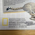 Vintage 1990 National Geographic Africa Map Africa Threatened Wildlife Poster