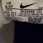 Nike Bq5448-121 Unisex Kids Athletic Sneakers White Blue Leather Size 4 5y