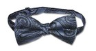 Covona Men s Bow Tie Solid Dark Blue Color Paisley Mens Bowtie For Tux Or Suit