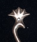 Artisan Hand Forged Sterling Silver Hairpin 4  Curved Stylized Bird Phoenix 9 5g
