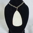 Vintage Mcm Artisan Enamel On Copper Pendant Necklace Mid-century Modernist