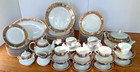 Cobalt Blue gold Fine China Service For 12    Serving Pieces  Pegasus Pge22