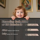 Miumoon 100 Inch Retractable Baby Gate 34in Tall 8ft Wide Dog Gate Indoor  r019