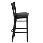Flash Furniture Hercules Black Grid Back Barstool W  Black Vinyl Seat