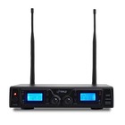 Pyle 2 Channel Uhf Wireless Microphone System Lavalier lapel Headsets Pdwm3365
