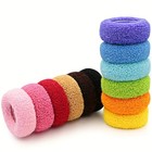 Large Stretch Elastic Hair Ties Scrunchies Thick Ponytail Holder 12 Pcs