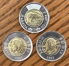 Ships Today  2025 Unknown Soldier   2026 30th Ann  Canada  2 Toonie Set  3 Coins