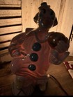 Vintage Luster Clown Lamp Underwriters Laboratories Night Light 10   