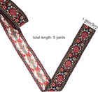 5 Yards Boho Jacquard Ribbon Ethnic Style Embroidered Jacquard Trim Vintage Ribb
