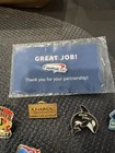 Vintage Employee   Promotional Advertising Pin Lot Dole Hanes Sams Walmart