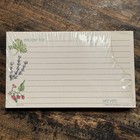 Vtg Blank Recipe Cards Creative Papers C r  Gibson 40 Count Herb Garden 3   x5   