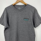 O neill T-shirt Men s Size L Gray Standard Fit Double Sided Logo Short Sleeve