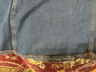 Lane Bryant Women   s Plus 18 Blue A-line Long Denim Skirt Button Pockets