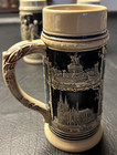 Lot Of 6 Vintage German Beer Steins 7 Inches Stamped Marked No Lids 0 5l