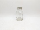Vintage Vivarin Medicine Clear Glass Bottle Empty Metal Cap No Label