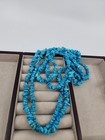 Vintage Blue Genuine Turquoise Nugget Necklace 64    Native American 