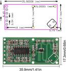 6pcs Rcwl-0516 Microwave Radar Motion Sensor Module For Arduino Esp8266 
