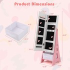 Kids Vanity Set Princess Makeup Dressing Table   Chair Set W  Jewelry Armoire
