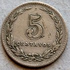 Argentina Km34 1940 Uncirculated-unc Mint Old Vintage Antique 5 Centavos  Coin