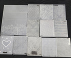 Huge Lot 90   Embossing Folders New   Used Anna Griffin Sizzix  Tattered Lace