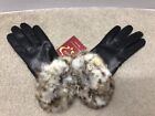 Cire By Grandoe Women s Leather Gloves Size 7 Black