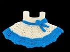 Crochet Handmade Newborn 0 To 3 Months Baby Girl Winter Dress Knit Photo Props