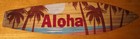 Aloha Retro Vintage Style Palm Tree Luau Tiki Bar Beach Surfboard Home Decor New