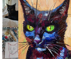 Custom Cat Oil Portrait Original Art Of Your Pet  Oil Painting From Photo