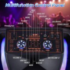 Led Dual 15   Subwoofers Portable Bluetooth Speaker 2 Mics Loud Karaoke Dj Party