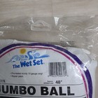 Vintage 1990 Intex The Wet Set Jumbo 48  Beach Ball 59070 Solid Panel New