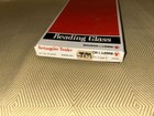 Vintage Bausch Lomb Rectangular Reading Glass Magnifier Handheld Reader With Box
