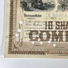 Missouri Kansas Texas Railway Stock Certificate 10 Shares 1909 Katy Railroad