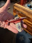 Vtg 1950   s Tootsie Toy P-39 Us Army Airacobra Airplane Red silver Original