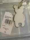 Coach  Bear Bag Charm key Chain Gold  Chalk Leather
