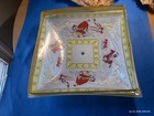 Vintage 1950s Glass Ceiling Light Shade Western Cowboy Rodeo Steer Frosted