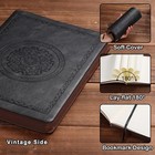Vintage Leather Journal Notebook  300 Pages  Softcover For Travel   Business