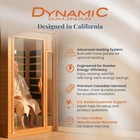 Dynamic Saunas Barcelona 1 To 2 Person Hemlock Wood Infrared Sauna For Home
