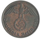 Germany 2 Reichspfennig  1936-1940  Km  90  F-fine