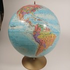 Vintage Replogle 12    Diameter Textured Topography Globe World Nation Series Ussr