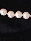 Vintage Knotted Bead Cultured Pearl Necklace  14k Clasp  Amazingly Beautiful   