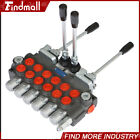 Hydraulic Backhoe Directional Control Valve W  2 Joysticks  6 Spool  11 Gpm