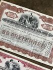 Lot  4 Of 10 Vintage Stock Certificates